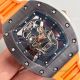 Richard Mille RM 4 Replica Watch Black Case Skull Dial Orange Rubber Strap (4)_th.jpg